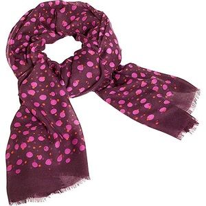 Vera Bradley Rosewood Dots Printed Poly Scarf